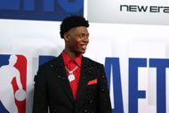 Ace Bailey at 2025 NBA Draft - Round One (Image via Getty)